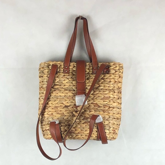 Handbags - New Braided Straw Backpack/ Shoulder Bag